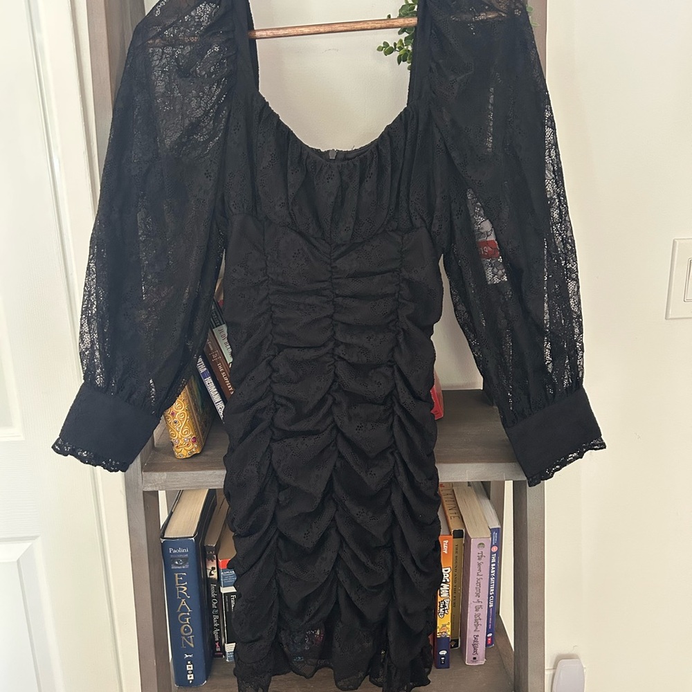 Zara Black Lace Dress - Picture 12 of 12